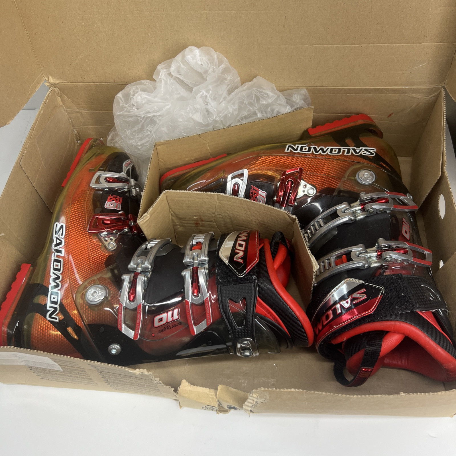 Scarponi da sci Salomon Impact 10 Energizer 110 cristallo traslucido BKAlpine uomo 28 5