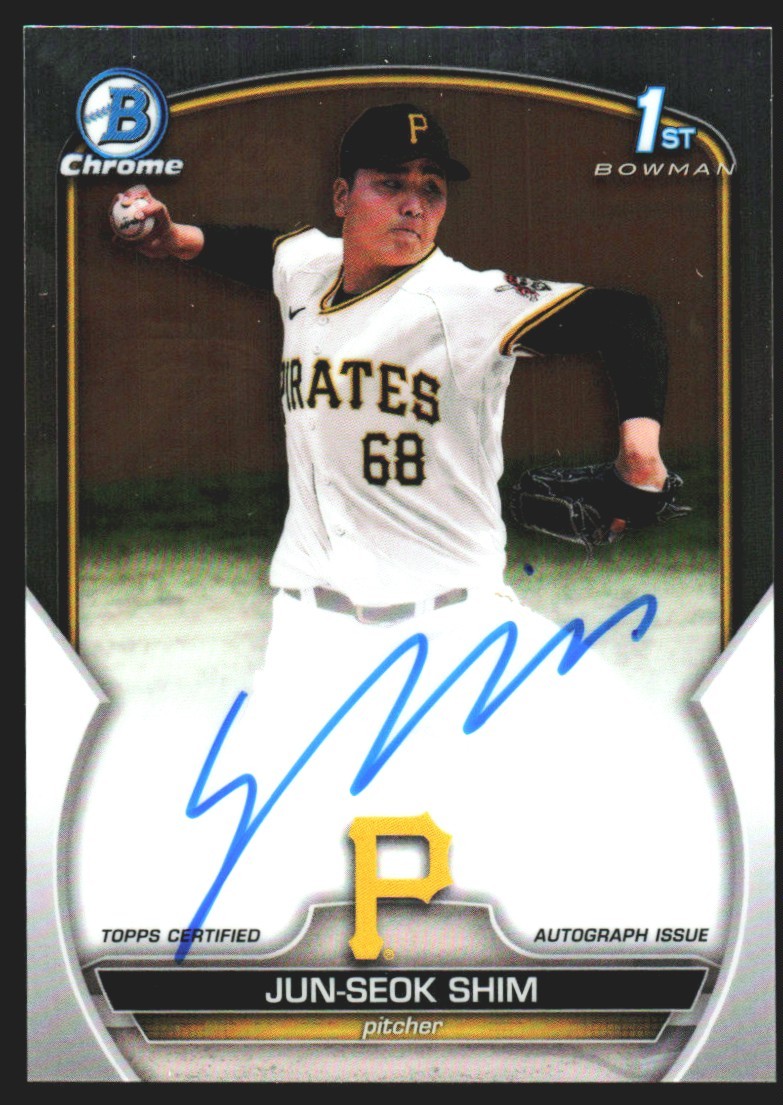 2023 Bowman Chrome Prospect Auto Jun-Seok Shim #CPA-JSH GS1