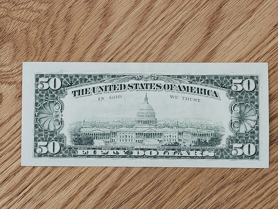 1990 $50 NON STAR RICHMOND DISTRICT E72004594A - Image 2 of 4