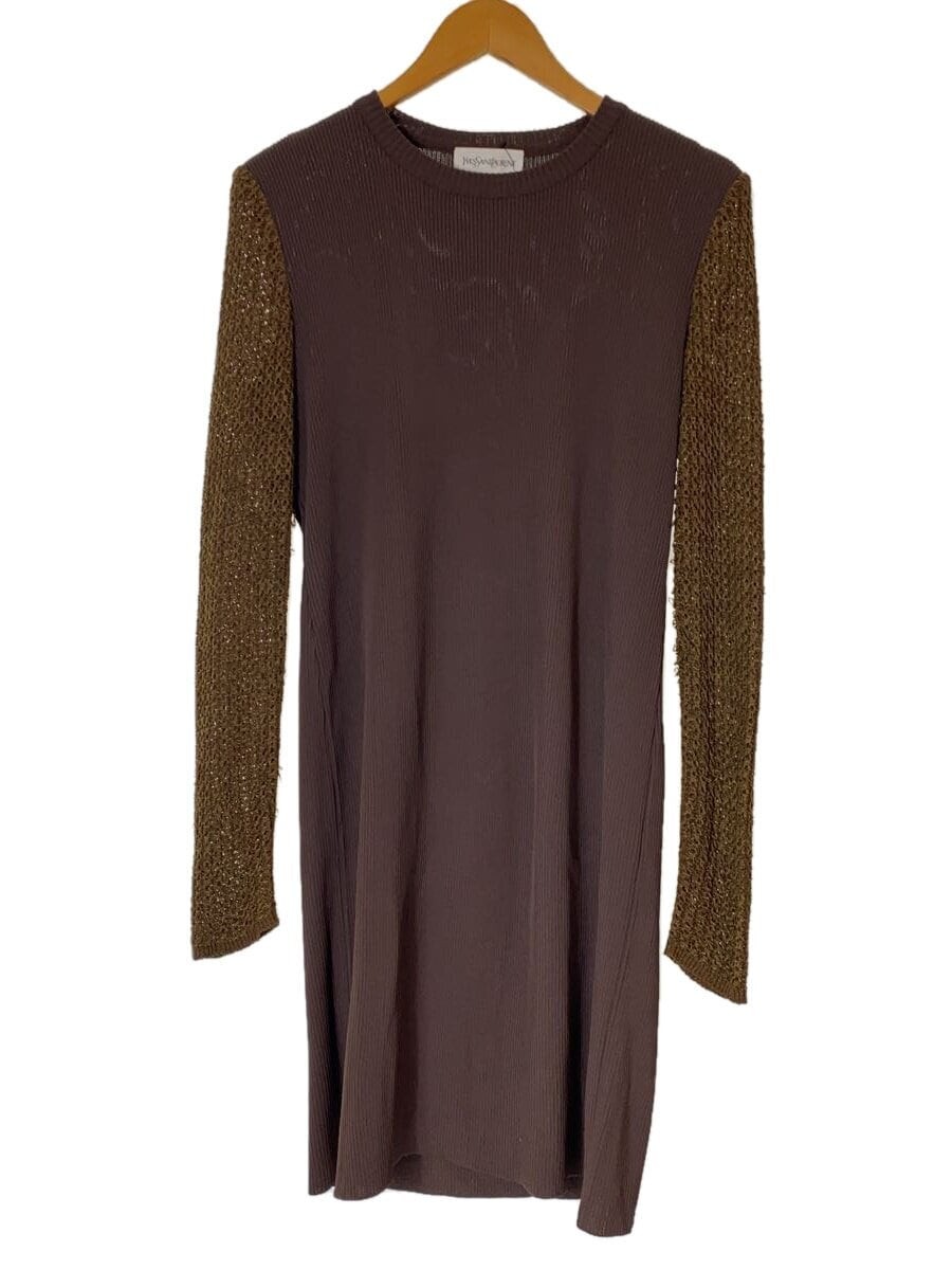 Abito manica lunga YVES SAINT LAURENT marrone L