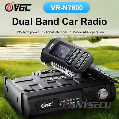 VR-N7600 50W GPS Mobile APP writing Frequency Dual Band Vehicle Radio Station