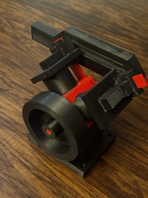 3d Printed V2 Compressed Air Engine Model
