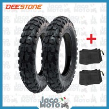 Coppia 2 Copertoni Gomme Pneumatici Camera 100 90 10 PIAGGIO APE 50 CROSS 6PR