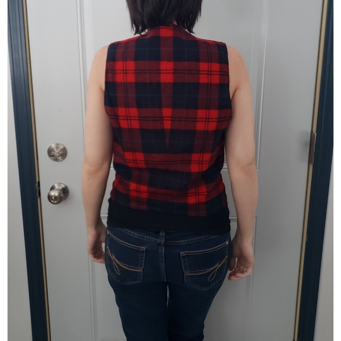 70s Pendleton Buffalo Plaid Vest - image 4