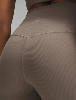 Lululemon Align  Ribbed High-Rise Crop 23'' Nomad Size 6. LW6CIAS. (NWT)