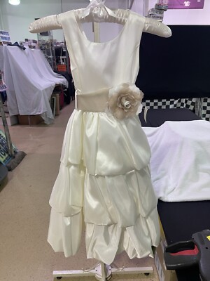 Childs Ivory/taupe Pick Up Style Dress.  NEW.  Never Worn. 
