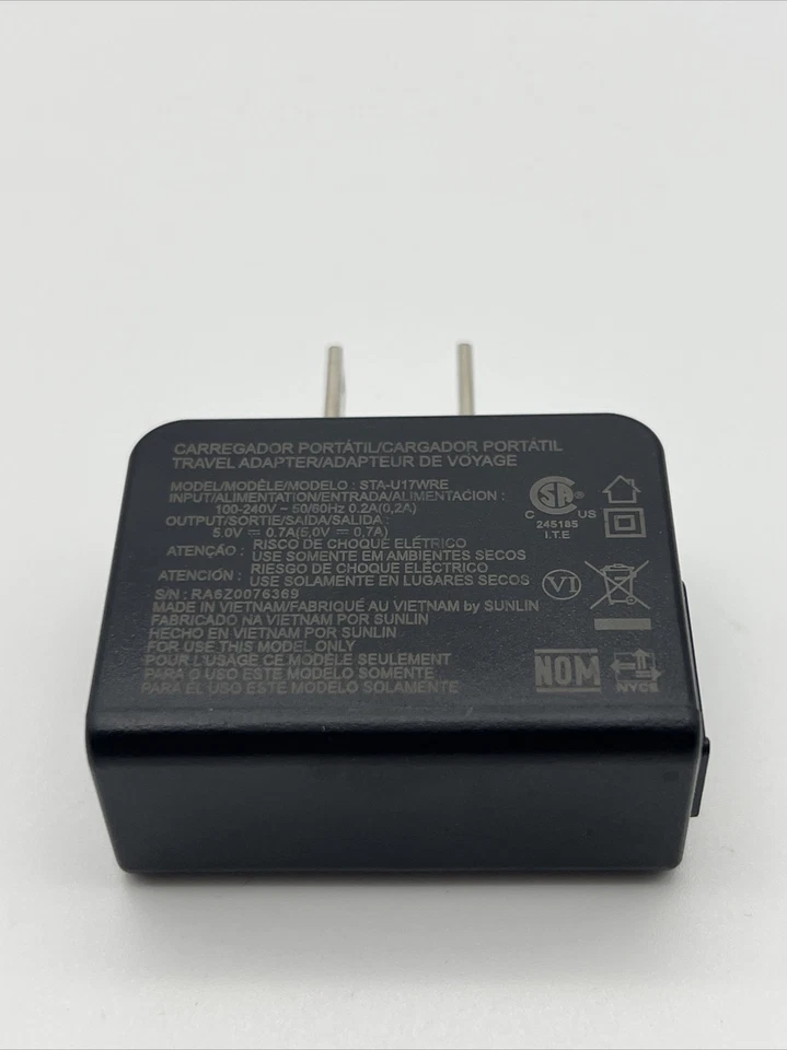 Enchufe original LG STA-U17WRE - OEM 5V USB adaptador de CA de viaje Foto 2 de 2