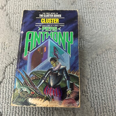 Cluster Science Fiction Paperback Book by Piers Anthony from Avon Books 1977
