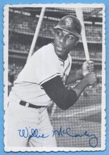 1969 Topps Deckle Edge #31 Willie McCovey VG CREASE Giants HOF A8450