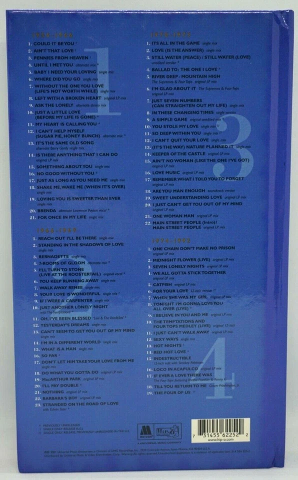 The Four Tops : FOUREVER 4 CD BOOK SET - MOTOWN - LEVI STUBBS - RARE ! - Image 2 of 4