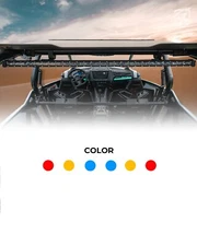 36" Slim LED UTV Rear Chase Light Bar 4D Lenses with 1.75-2 inch C clamp RYBBYR
