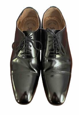 Florsheim Men’s Black Leather‎ Cap Toe Oxford Dress Shoes Size 11.5 TMW_40X6_02_FLORSHEIM_DRESS_SH  main image 4
