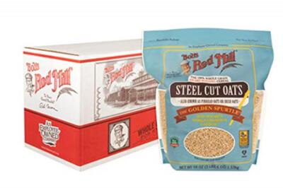 Bob's Red Mill Steel Cut Oats, 216 oz (4 x 54 oz Pack) - Whole Grain Oats 