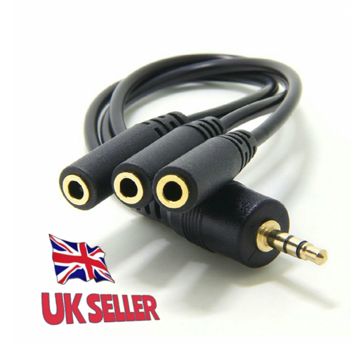 3 way audio Splitter cable male - 3 x 