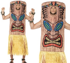 Détails Sur Homme Totem Robe Fantaisie Hawaïen Plage été Costume Adulte Femme Nouveau Afficher Le Titre Dorigine