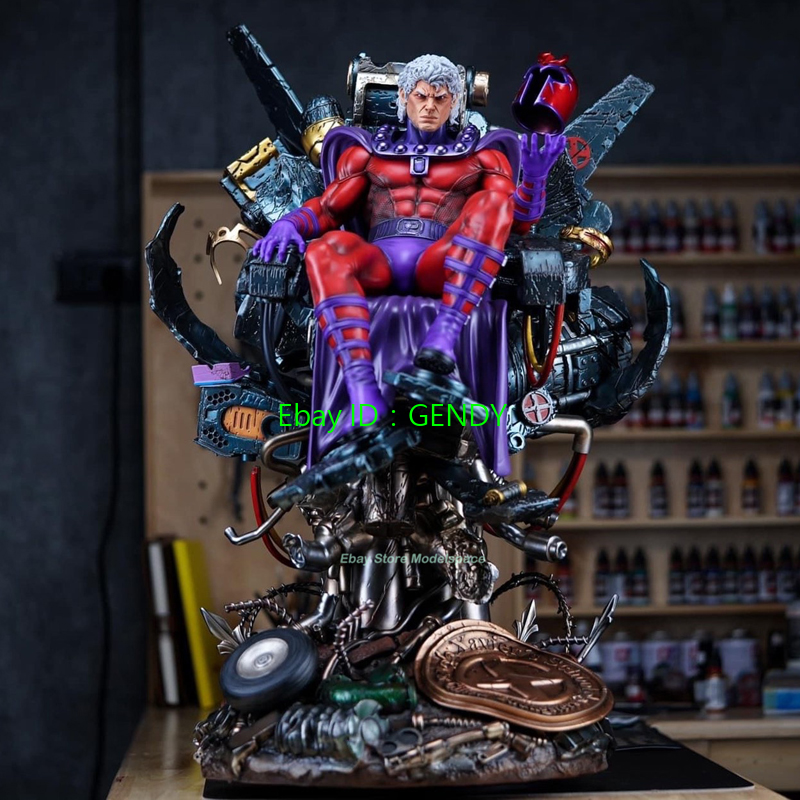 Last level LL X-Men Magneto On Throne Resin Statue Model Rare | eBay