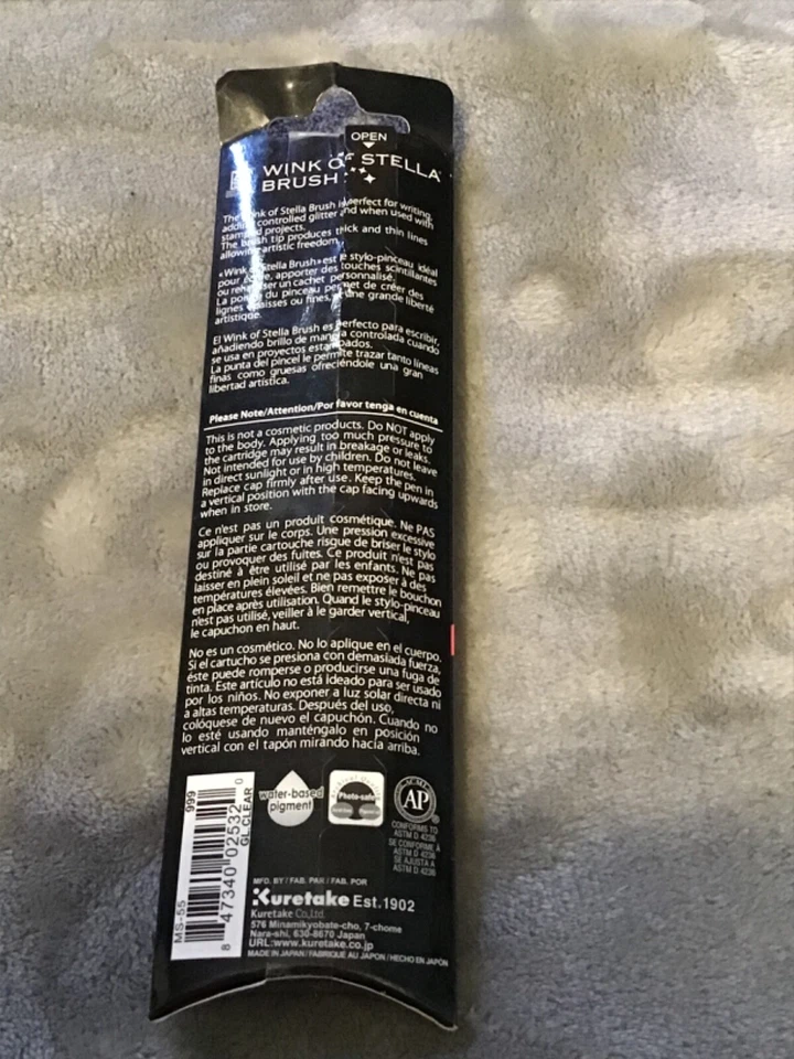 Cepillo kuretake Zig guiño de stella transparente 999 G.I. claro nuevo pk  Foto 3 de 4