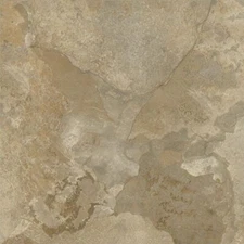 Vinyl Floor Tile - 40 pcs 12" x 12" Beige Slate Stone