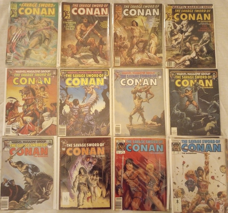 Marvel Magazine Savage Sword Of Conan The Barbarian 22 Issue Lot #37 - 197  Lot