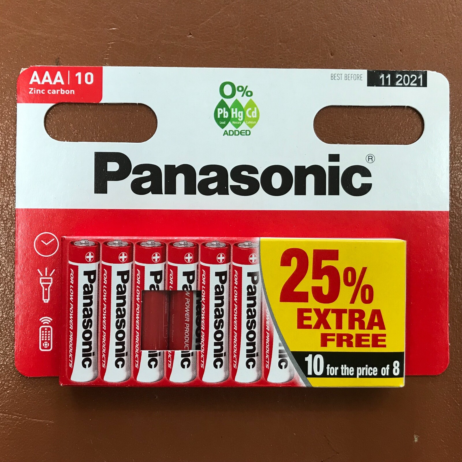 30 AA + 20 AAA PANASONIC Zinc Carbon Battery 50 NEW Batteries Longest