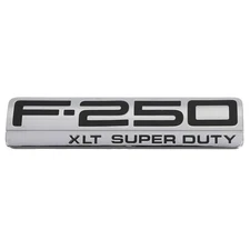 2005-2011 Ford F-250 XLT Super Duty Chrome Fender Emblem OEM 5C3Z-16720-EB