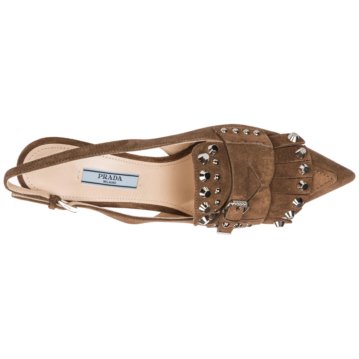 Prada pumps women 1D692I_054_F0594 block heel h 2.16 inch logo detail suede Prada pumps women 1D692I_054_F0594 block heel h 2.16 inch logo detail suede
