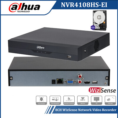Dahua NVR4108HS-EI 8-Kanal WizSense H.265+ Netzwerk Video Recorder CCTV System