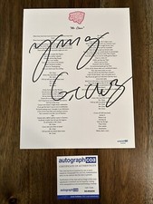 Yung Gravy ‘Mr. Clean’ Signed Autograph Lyric Sheet Rapper ACOA