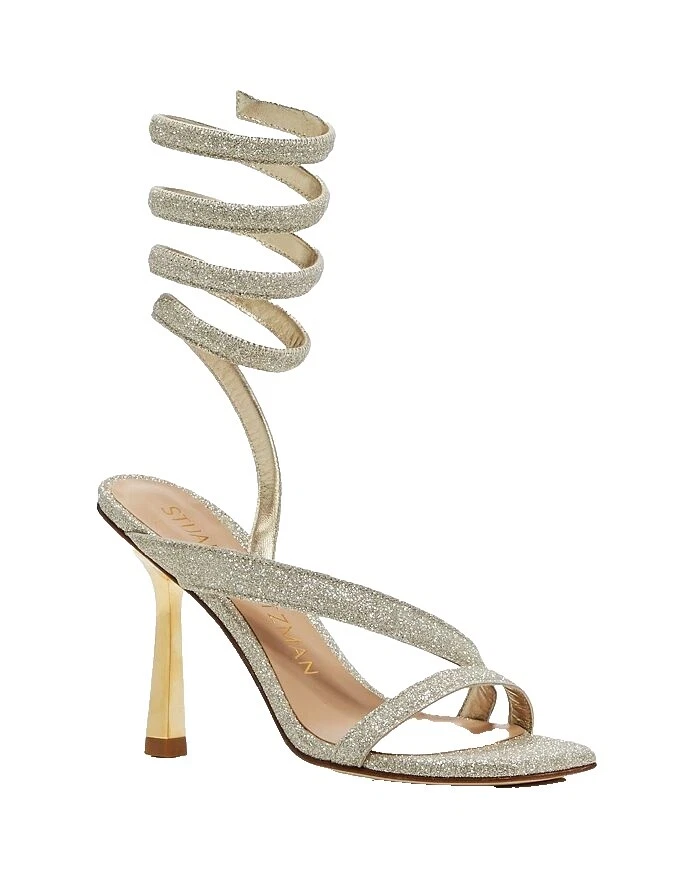 Sandálias de Couro Superior Stuart Weitzman Sólido para mulheres