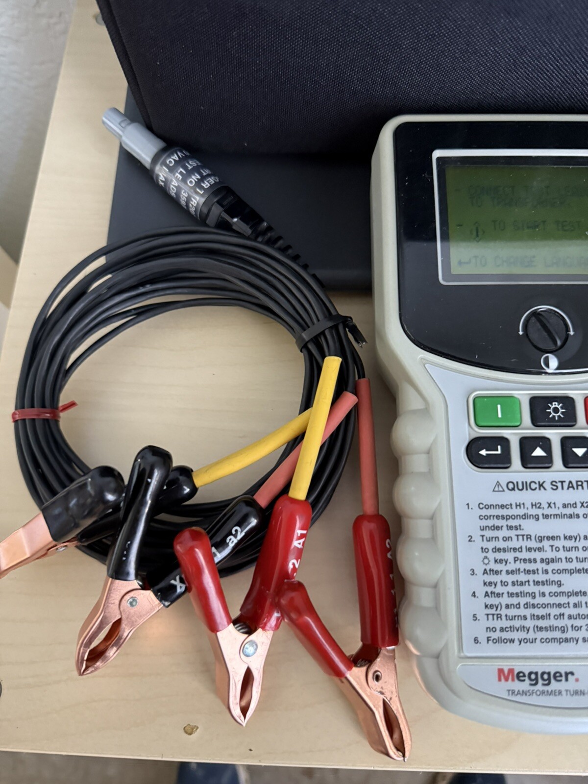 MEGGER TTR-25 SINGLE & THREE PHASE TRANSFORMER TURN-RATIO TEST/ FREE SHIPPING