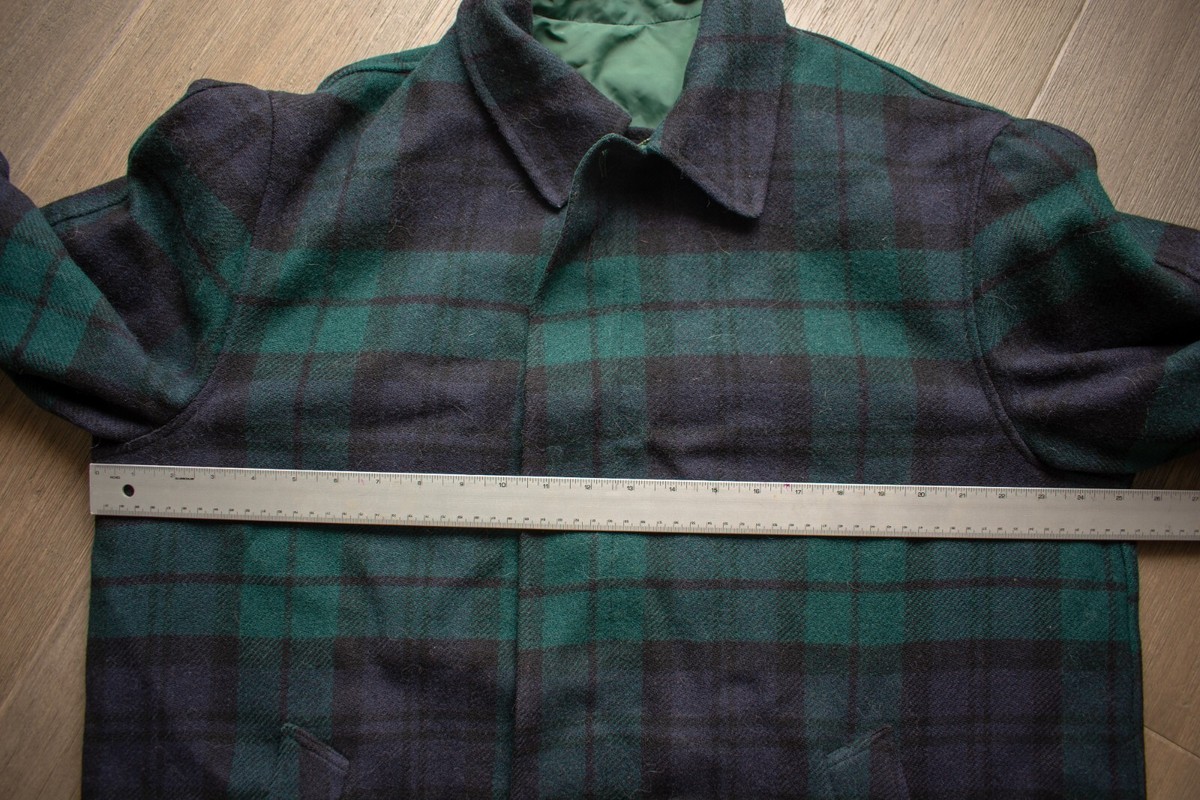 VINTAGE Pendleton Wool GREEN BLUE Plaid Tartan Reversible VINTAGE Pendleton Wool GREEN BLUE Plaid Tartan Reversible