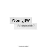 10 X Why Not? Tattoo - Schriftzug In Schwarz - Temporary Body Tattoo (10)