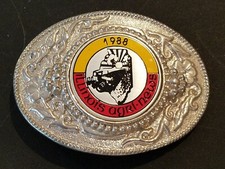 Belt Buckle Collectors Items VINTAGE 1988 Illinois Agra News Crafted