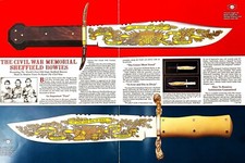 H.L. LONG U.K.-GOLD ENGRAVED CIVIL WAR 2- BOWIE SET-Ltd. EDITION
