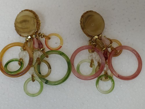 Colorful Vintage Earrings from the past