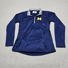 Michigan Wolverines Pullover Jacket Womens XL Blue J-America NCAA Football