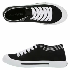 American Eagle Women's Jada Black / White Canvas Sneakers Size 5.5 / 13 Medium