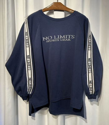 Vintage No Limits Sports Gear Crewneck Sweatshirt XL Spellout Logo