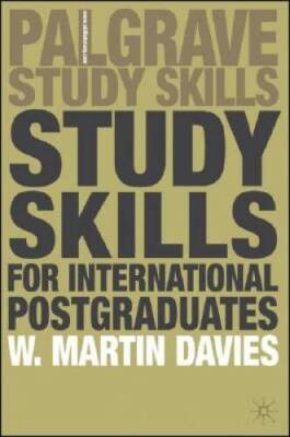 Study Skills for International Postgraduates (Palgrave Study Skills) - VERY GOOD
