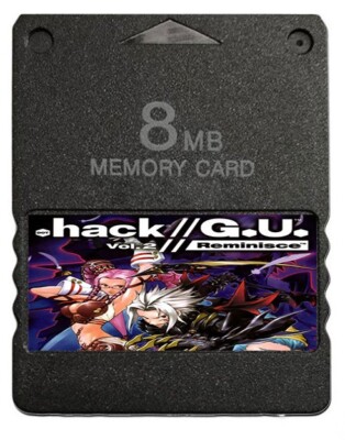 Dot hack G.U. Reminisce PS2 Memory Card Unlocked 100% Completed Saves