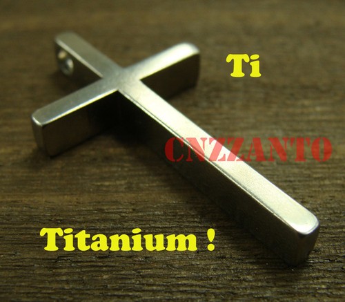 Pure Titanium Ti Cross necklace pendant 