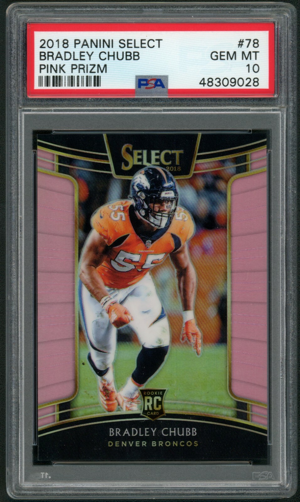 Bradley Chubb Panini Select #78 Pink