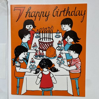 Creative Playthings 7 Year Birthday Card Designed By Pat Li Shun 1960 s RARE