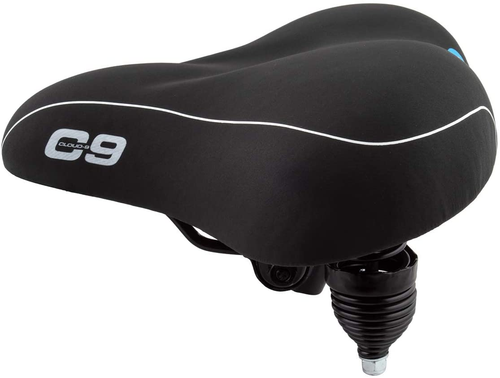 Sunlite Bicycle Suspension Cruiser Saddle, Cruiser Gel, Tri-Color Black - Picture 3 of 3