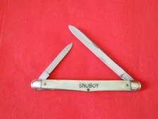 VINTAGE SCHRADE WALDEN SS700 MELON TESTER SNOBOY 2  BLADE CRACKED ICE HANDLES