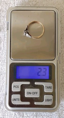 BEAUTIFUL 18ct GOLD ILLUSION SET DIAMOND SOLITAIRE RING SIZE N - Picture 8 of 8