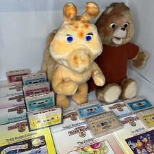 Teddy Ruxpin Lot Grubby 9 Books 9 Cassettes Worlds Of Wonder 1985