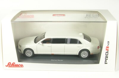 Aurus Senate (white) Russian luxury limousine 1:43 Schuco