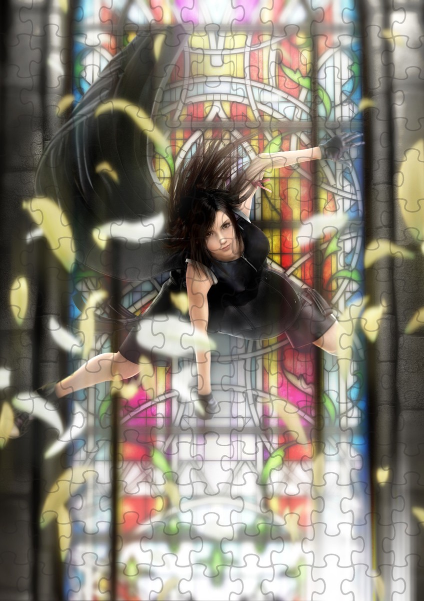 Final Fantasy 7 Advent Children Tifa 2 A4 Puzzle - 120