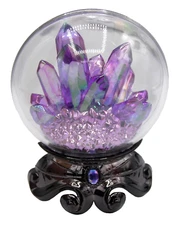 Bath & Body Works Purple Crystal Ball Wallflower Plug-In Light-Up HALLOWEEN NEW